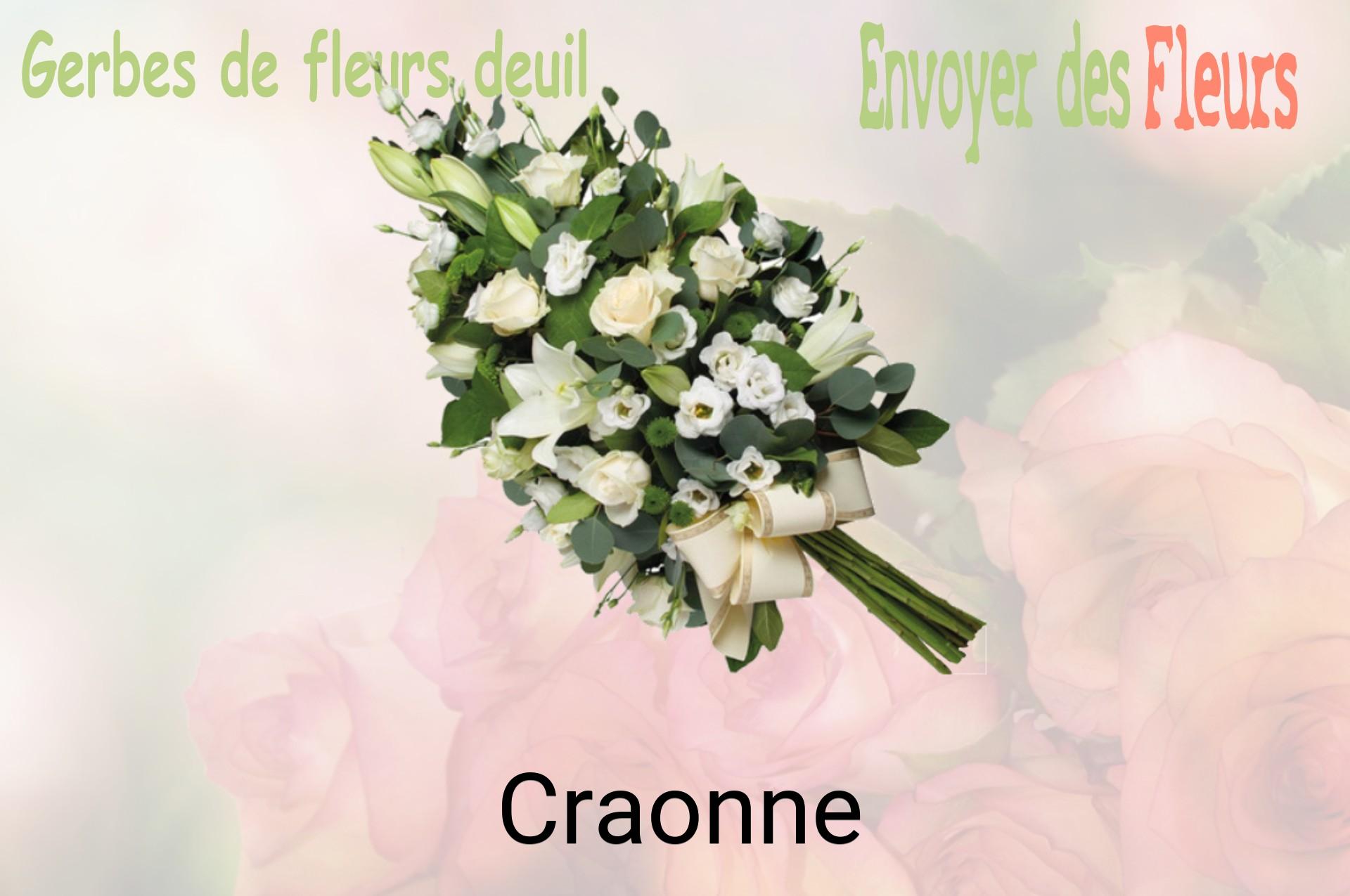 Gerbe de fleurs de deuil livrée à Craonne